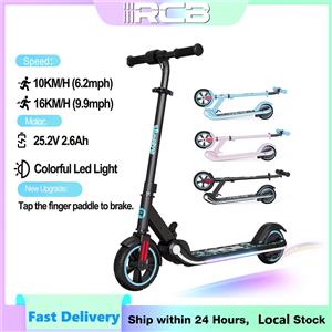 RCB Monopattino elettrico RCB R11 per bambini 6-12 anni, velocità 16 KM/H, autonomia 8KM, schermo LED, luci colorate, leggero, regalo ideale