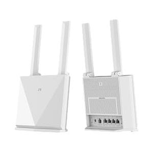 ZTE K20 Modem Router 4G LTE cat7 con SIM, WI-Fi dual-band AC1200, 4 Ethernet Ports, Connette fino a 64 Dispositivi, 2 antenne alto guadagno, alimentatore di rete, batteria di backup (non inclusa)