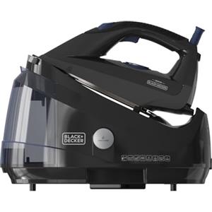 Black+Decker - centro stirante BXSS2600E 2600W | 7 bar | vapore antimicrobico | serbatoio estraibile 1,5 L | vapore 130 g/min | anticalcare e blocco | modo ECO | spegnimento auto