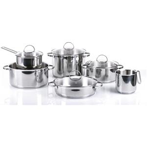 Moneta Batteria di Pentole Allegro 10 Pezzi in Acciao Inox