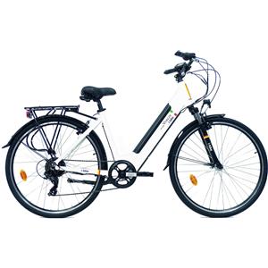 I BIKE i-Bike City Easy Vivaldi, Bicicletta elettrica Unisex Adulto, Bianco, Standard