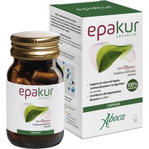 Aboca Epakur Advanced - Integratore Alimentare per la Salute del Fegato con Carciofo e Rosmarino - 50 Capsule