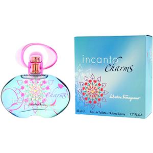 Salvatore Ferragamo Incanto Charms Eau de Toilette 50 ML - Fragranza Floreale-Fruttata, Leggera e Fresca