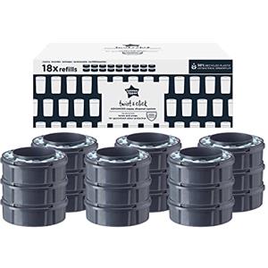 Tommee Tippee Ricariche Sangenic Twist & Click - 18 Pezzi con Pellicola Antibatterica Greenfilm