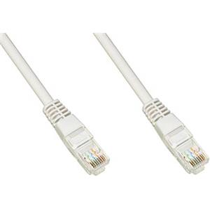 Link Cavo Rete UTP Cat. 5E Non Schermato 1 Metro Grigio con Connettori RJ45