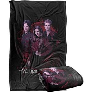 LOGOVISION Vampire Diaries Company Of Three Coperta super morbida al tatto setoso - 91 x 147 cm
