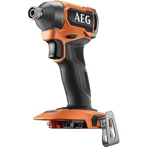 AEG - Avvitatore a impulsi SUBCOMPACT 18 V BRUSHLESS, 205 Nm, 4 modalità, 0-2900 giri/min, 0-4200 cps/min, ricezione esagonale 1/4", senza batteria o caricabatterie, in cartone