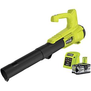 Ryobi RY18BLA-140 Soffiatore a Batteria 18V ONE+ con 1 Batteria 4.0Ah, Turbina Jet, Tubo Removibile, Impugnatura Ergonomica, Velocità Ventola 145 km/h, Flusso d'Aria 7,1 m3/min