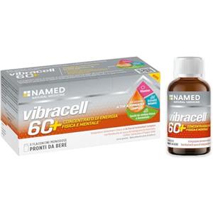 NAMED NATURAL MEDICINE NAMED Vibracell 60 + Integratore Alimentare a Base di Active & Fermented Complex con Kombucha di Succo di Melagrana Fermentato, Colina, Carnosina e Pappa Reale | Energia Adulti | 8 Flaconi 15ml