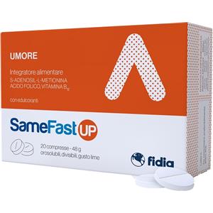 Samefast Up - Integratore Alimentare con Acido Folico, Vitamina B12 e S-Adenosil-L-Metionina - 20 Compresse Orosolubili