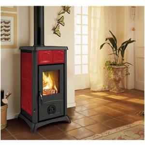 La Nordica GEMMA stufa Da incasso A legna Rosso