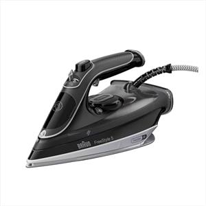 Braun TexStyle5 SI5188BK Ferro da Stiro a Vapore CON 5 ANNI DI ASSISTENZA, MODALITA' ECOMODE, Tecnologia FreeGlide 3D, Autospegnimento, Piastra EloxalPlus, Colpo Vapore 220g/min, manico aperto, Nero