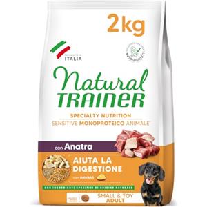 Natural Trainer Sensitive No Gluten Crocchette per Cani Adulti Mini con Anatra - 2kg
