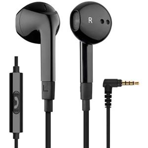 LUDOS FEROX Auricolari In-Ear Cuffie, Cuffiette con Filo e Microfono, 5 Anni di Garanzia, Cuffie Isolamento Acustico, Cuffiette Cellulare, Jack 3,5 mm per iPhone, Apple, Samsung, Huawei - Nero