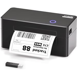 vretti Stampante termica per etichette USB, D402B Stampante per etichette di spedizione Macchina 4x6 per la spedizione di pacchetti,Compatibile con Amazon, DHL, Etsy, Shopify, eBay, UPS & FedEx
