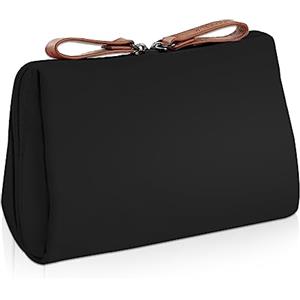 Aucuu Borsa da Toilette da Viaggio, Portatile Beauty Case da Viaggio Donna, Piccola Borsa Cosmetica in Nylon, Impermeabile Organiser per Cosmetici, Trousse Trucchi con Cerniera, 15 * 11 * 5CM