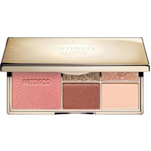 ARTDECO Illusion Palette for cheeks & eyes - Must have palette di quattro ombretti e un blusher con specchio integrato, 1 x 1 pezzo