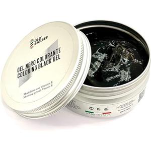 Old Barber Black Gel Nero Modellante e Colorante per Capelli - Non Macchia e Maschera i Capelli Bianchi - Effetto Naturale - Tenuta media 150ml - Old Barber