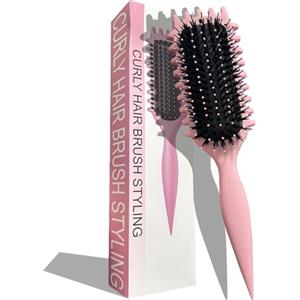 IBOPUXIU Spazzola Capelli Ricci, Spazzola per Ricci con Punte Definizione, Pettinare e Modellare Capelli - Riduce Trazione e Separazione per Uomini e Donne