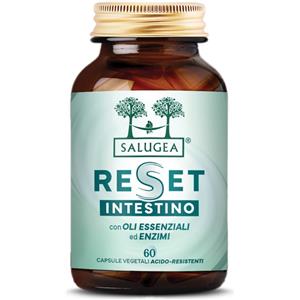Salugea Reset Intestino - Integratore Alimentare 60 Capsule con Psillio e Oli Essenziali per il Benessere Intestinale
