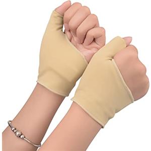 WAONIQ 1 Paio Supporto Polso Mano in Gel Pad Tutore, Supporto Tunnel Carpale Guanto,Guanti Supporto Pollice Fascia Sollievo, Guanti Compressione per Pollice per Pollice e Polsi, Supporto per Artrite (M)