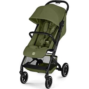 CYBEX Gold Passeggino BEEZY con posizione reclinabile ergonomica, Dalla nascita a circa 4 anni (max. 22 kg), Pieghevole in modo compatto, Sistema di cinture a una mano, Moss Green