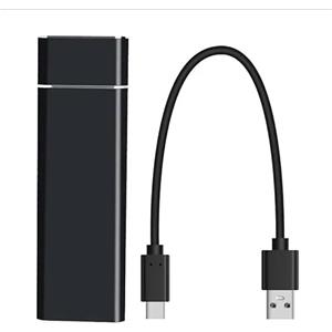 Generico Unita' allo stato solido Disco Rigido Esterno SSD da 1TB, 2TB Regalo Adattatore OTG/Type-C, per PC Laptop (nero)