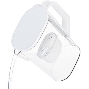 Wessper Caraffa Filtrante 2,7 L per Porta del Frigorifero, Compatibile con Filtro Brita Maxtra, Brocca Acqua Filtrante BPA Free - Bianco
