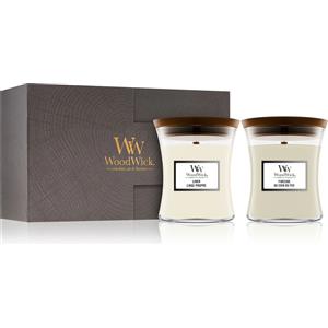 Woodwick Fireside Linen Hourglass Candle