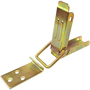 AERZETIX - C58799 - Chiusura a leva basculante 80x70mm - serratura a fermo - in acciaio zincato giallo - chiusura armadietto garage officina cassetta degli attrezzi mobili valigia lucchetto