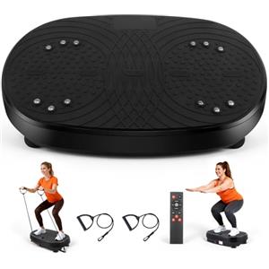 Couleeur Pedana Vibrante Dimagrante, Vibration Plate Lymphatic, Piastra vibrante per Lipedema la Costruzione e la Modellazione Muscolare, 120 Livelli di Intensità Casa Antiscivolo con Bluetooth & Telecomando