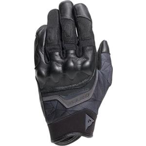 DAINESE - Ermex Gloves, Guanti Moto Estivi, Traspiranti con Inserti in Mesh, Protezioni Rigide sulle Nocche, Rinforzi in Pelle, Touchscreen, XL, Nero e Antracite
