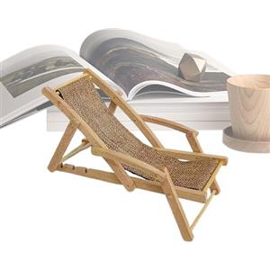 Générique Sedia Da Spiaggia in Legno - Mobili In Miniatura Casa Delle Bambole | Piccola Sedia Da Soggiorno in Legno | Sedile Lungo Ponte | Sedia Da Spiaggia Paesaggio | Decorazioni Dollhouseee Decoration