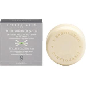 L'Erbolario Panetto Detergente Acido Ialuronico Per Lui - 60 g, Pulizia Delicata e Idratazione per Pelle Maschile