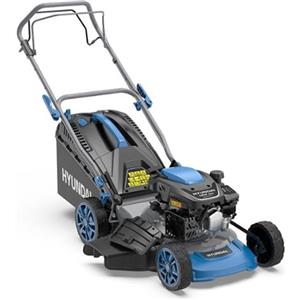 Hyundai Rasaerba a Benzina 65810 - Motore 5 HP, Avviamento Elettrico, 7 Altezze di Taglio, Scocca in Acciaio