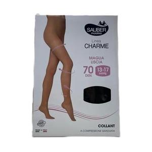 Sauber Collant 70 Denari Maglia Liscia Nero Taglia 2 - Compressione Graduata e Comfort