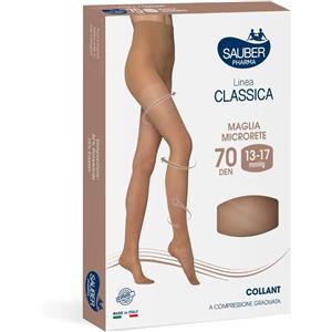 DESA PHARMA Sauber Collant 70 Denari Nero Taglia 3 - Compressione Graduata e Mutandina Anatomica