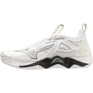 Mizuno Scarpe da pallavolo Wave Momentum 3 Donna, Bianco/Nero, 39 EU