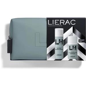 Lierac Set Natale Uomo: Fluido Anti-Età Globale 50ml Deodorante Anti-traspirante 50ml con Trousse Elegante