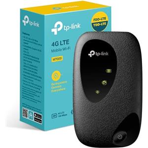TP-Link [Nuovo] M7000 Saponetta WiFi 4G LTE Cat4 150Mbps, WiFi N300Mbps, Router WiFi con SIM, WiFi Portatile, Batteria Ricaricabile, Configurazione Semplice, Red DOT Design Award, Versione 2023