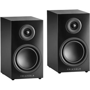 Triangle LN01A - Diffusori Attivi Bluetooth da Libreria con Amplificatore 2 x 50W, Audio HD, Ingressi Phono e Uscita Subwoofer - Nero