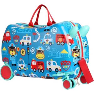 AiQInu Valigia, Bagaglio a Mano 2-in-1 con Guinzaglio, Valigia da Viaggio Approvata Aereo, Capacità 17L