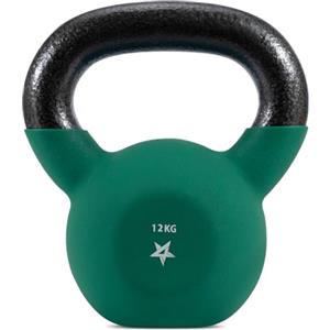 Yes4All XY59 Kettlebell rivestite in neoprene, Kettlebell per allenamento della forza - 12KG Verde scuro