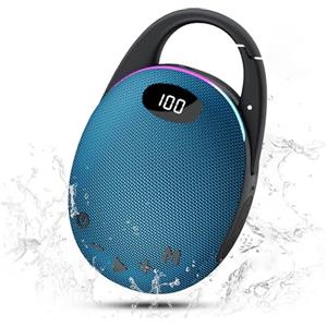 coioc Cassa Bluetooth Portatile con Luci RGB, IP68 Impermeabile, Suono Pro Potente con Bassi Potenti, 30H di Autonomia per Casa, Esterno e Viaggio-blu