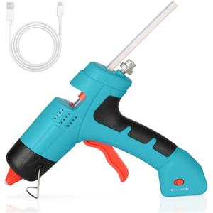 VINATO Pistola Colla a Caldo Senza Fili, Pistola a Caldo Ricaricabile USB, Design Compatto e Leggero per Fai da Te e Riparazioni Domestiche, Non include stick di colla