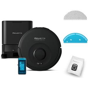 Rowenta X-Plorer Serie 85+, Robot Aspirapolvere con Navigazione Intelligente e Mappatura, Aspira e Lava con Spazzola Electro-Brush e Sistema Smart Aqua Power, Autonomia fino a 60 Giorni, RR87D5FE