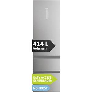 Haier 3D 60 Series 5 Frigorifero Multidoor 3 Porte No Frost 414L, Air Surround, MyZone e Humidity Zone, Classe D, 205×59,5×66,7 cm AxLxP, HTW5620DNMG