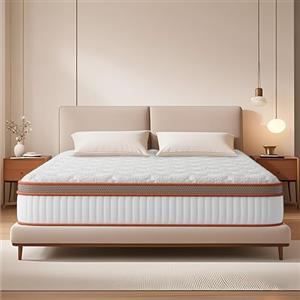 YIDATONG Materasso 140x200 - Materasso Matrimoniale con Memory Foam e Molle Insacchettate - Alto 26 cm - Oeko-TEX - 7 Zone Ergonomiche - Durezza Media - Ortopedico - Traspirante - Antiacaro - Sonno Profondo