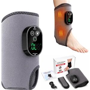 Mineup Massaggiatore Elettrico Per Piedi, Massaggiatore Per Piedi, 3 In 1 Massaggiatore per Caviglie con 3 Modalità e 5 Livelli di Calore, Portatile Foot Massager per Massaggio e Sollievo Disagio