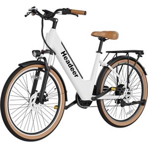 mihogo BD26 Bici Elettrica da Donna con Batteria Estraibile 48V 11.5Ah, E-Bike 26 Pollici Telaio Basso Autonomia 80-100 km, Motore 250W 7 Velocità Pneumatici 26×1.95, City E-Bike per Donna